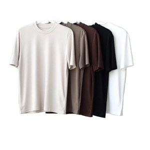 T-shirt en coton 100% lourd, col rond, manches courtes, personnalisable, streetwear décontracté - Product Image 2