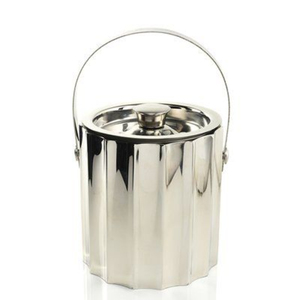 Seau à glace en fer de style moderne pour fêtes, avec baril intérieur et pelle – Seau à glace créatif en métal pour mariages et événements - Product Image 6