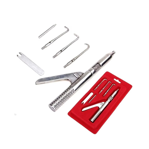 Extracteur de couronnes dentaires professionnel avec 3 embouts interchangeables en acier inoxydable, extracteur de bridges automatique, instruments chirurgicaux CE ISO - Product Image 1