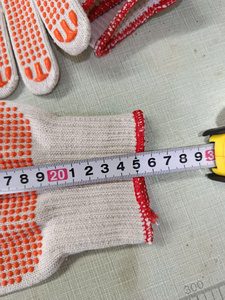 Whole sales white yarn cotton PVC dotted Safety Gloves All size 10 Gauges 12 pairs <b>polybag</b> general purposes Vietnam Manufarturer - Product Image 3