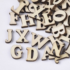 Ensemble de lettres décoratives en MDF écologique pour projets d'artisanat et de bricolage, lettres de l'alphabet faites à la main de style antique pour la décoration personnalisée de la maison - Product Image 4