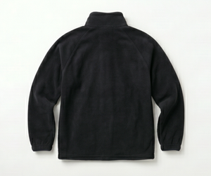 Men's <b>Black</b> <b>Fleece</b> <b>Jacket</b> Full Zip Stand Collar Casual Outerwear Windproof Heated Knitted Polyester Winter Wear Regular Front - Product Image 2