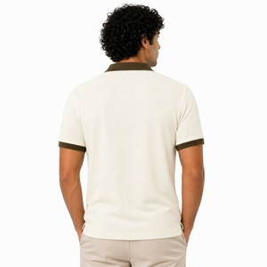 Polo à manches courtes pour homme de haute qualité, couleur unie, tricoté, décontracté, respirant, design personnalisé - Product Image 4