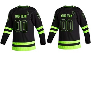 Maillot de hockey sur glace personnalisé avec logo, tissu respirant à sublimation personnalisée pour uniformes sportifs d'équipe - Product Image 5