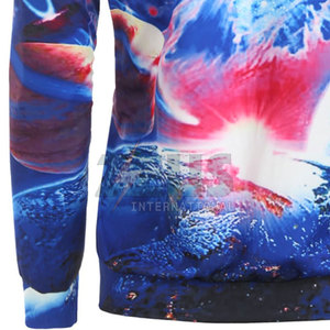 Service OEM, sweats à capuche pour hommes de haute qualité, sublimation, coton mélangé, vêtements d'extérieur pour adultes - Product Image 4