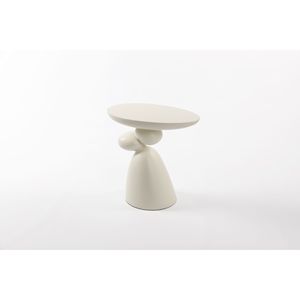 Tavolino Laterale Moderno Minimalista in Fibra di Vetro Lucky Stone per Arredamento Casa, Tavolino da Caffè Decorativo, Tavolino d'Angolo - Product Image 1