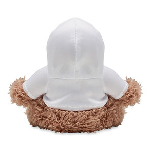 Bambola di peluche personalizzata che indossa giocattoli promozionali felpa Lenny - Product Image 3