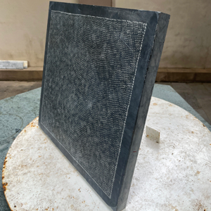 หินปูพื้นบลูสโตนแบบบุชแฮมเมอร์ ขอบขัดเงา สำหรับจัดสวนภายนอกอาคาร - Product Image 1