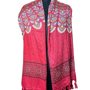 Pareo de Playa Indio de Algodón Hecho a Mano con Estampado de Hojas, Estilo Boho, para Mujer, Cubre Bikini, Venta al por Mayor, Personalizado - Product Image 3