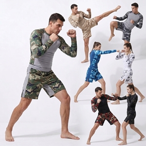 Camiseta Deportiva de Manga Larga con Protección Solar UPF50 para Hombre, de Secado Rápido, Compresión, para BJJ, Surf, Natación, con Impresión Digital - Product Image 4