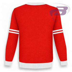 Suéter Cárdigan Acrílico de Invierno de la Hermandad Delta Sigma Theta, Detalles Rojos y Blancos, Cuello en V, Diseño 1913 Chicago, DST Sorority - Product Image 3