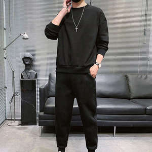 Best Durable High Quality Winter Hooded Solid Men Tracksuit Breathable Anti Wrinkle 100% Cotton Custom Design Printed 2 in 1 - Product Image 3