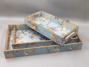 Plateau de service en bois artisanal pour table à manger, multi-usages, décoratif, objet de collection - Product Image 5