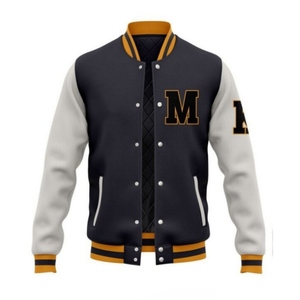 Chaquetas Varsity de Primavera para Eventos Escolares, Deportes, Moda, Estilo Universitario, Béisbol, Mangas de Lana, Cuerpo de Lana, Chaqueta Urbana - Product Image 1