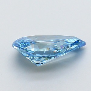 Diamant de laboratoire en forme de poire de 2,26 carats, couleur bleu vif fantaisie, clarté VVS2, polissage excellent, pierre précieuse de luxe haut de gamme - Product Image 2