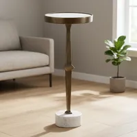 Table basse moderne de luxe blanche pour salon, avec plateau en verre et marbre, support en métal, ensemble de tables basses