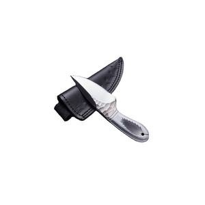 Couteau de chasse classique à pointe tombante, artisanal de qualité supérieure, personnalisable, en acier damas, manche en acier, camping en plein air, garantie de 3 ans - Product Image 1