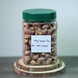 Suministro Directo de Fábrica con Certificación ISO, Envase Personalizado OEM de Vietnam, Nueces de Anacardo Tostadas Premium en Frasco Cuadrado de 500g (Tapa Verde) 12 - Product Image 6