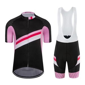 Ensemble maillot et short de cyclisme pour homme avec motif géométrique violet et jaune, impression par sublimation, vêtements de performance respirants - Product Image 4