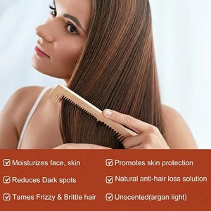 Aceite de Argán Prensado en Frío OEM/ODM para el Crecimiento del Cabello, Fortalece el Cabello Seco y Opaco y Ayuda a Controlar la Caída del Cabello, Aceite de Argán Natural de la India - Product Image 5