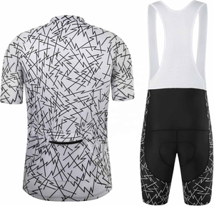 Tenue de cyclisme pour homme avec tissu hautement extensible et construction respirante pour une conduite confortable lors des entraînements en extérieur - Product Image 2