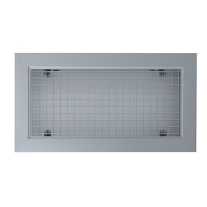 3JW 1698729003 VIM GRAC AI Inclined <b>Mesh</b> <b>Grille</b> 300x200 RAL9003 Painted Frame Register & <b>Grille</b> - Product Image 1