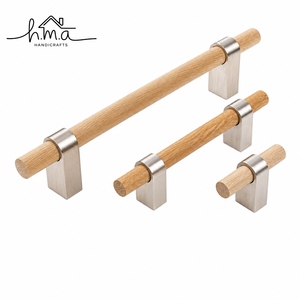 Modern Dual Tone <b>Brass</b> and Silver Cylindrical Cabinet Handle with Straight Bar Design and Round Mount <b>Drawer</b> <b>Pull</b> - Product Image 3