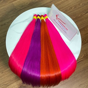 Meilleures offres pour des cheveux humains vietnamiens en vrac, cheveux naturels raides, colorés, bruts, soyeux et lisses - Product Image 6