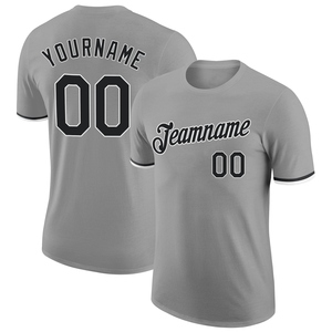 Camiseta Deportiva Personalizada Gris, Negra y Blanca, la Más Vendida en la Industria, Venta al Por Mayor Directa - Product Image 1