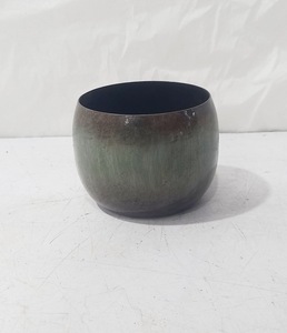 Maceta Redonda de Metal, Moderna y Decorativa, para Interiores y Exteriores, Maceta Pequeña de Hierro, Acabado Rústico, Maceta de Jardín - Product Image 2