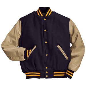Hot Selling Custom Cool Style Puffer Varsity <b>Jackets</b> <b>for</b> <b>Men</b> Casual Winter <b>Baseball</b> Bomber Leather <b>Jacket</b> with Fleece - Product Image 5