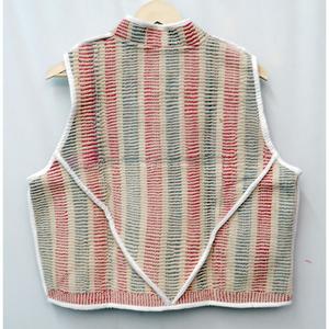 Chaleco de Punto para Mujer, Estilo Vintage, Ecológico, Transpirable, Cuello en V, Corto, 100% Algodón - Product Image 6