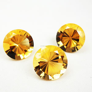 Citrine ronde 10mm à 12mm personnalisé pierres précieuses en vrac à la main fabrication de bijoux fins bricolage précieux rond 100% naturel jaune Citrine - Product Image 3