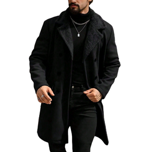 Wool/Viscose Reflective Strip Long Work Jacket 220g Construction Mining Oil Gas Hunting Sites Providing Labor Protection - Product Image 4