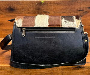 2025 primavera y verano de alta calidad para mujer diseñador parches de piel de vaca bolso bandolera de cuero genuino y bolso de hombro para mujer - Product Image 5