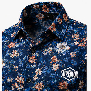 Camisa de Moda Estampada para Hombre con Diseño Elegante, Tela Suave, Estilo Casual Urbano y Comodidad para Todo el Día - Product Image 3