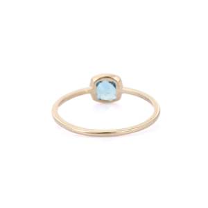 Anillo de Eternidad de Oro Sólido de 14K con Topacio para Mujer con Microengaste - Product Image 4