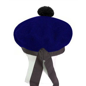 Gorro Balmoral Liso Azul Oscuro/Negro, Gorro de Lana, Sombrero de Piper, Venta al por Mayor, Sombrero Escocés Personalizado 2026 - Product Image 3