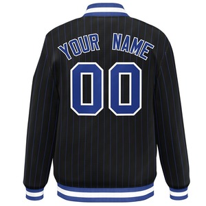 เสื้อแจ็คเก็ตเบสบอลแบบกำหนดเอง OEM ลายทางสไตล์ Letterman แจ็คเก็ตบอมเบอร์ทีมแบบสั่งทำพิเศษ เสื้อแจ็คเก็ตชุดกีฬาแบรนด์ส่วนตัว - Product Image 3