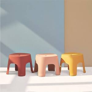 HALO Modern Stackable <b>Plastic</b> Low Stool Durable PP Small <b>Step</b> Stool Lightweight Kids Adults Footstool Wholesale OEM ODM - Product Image 1