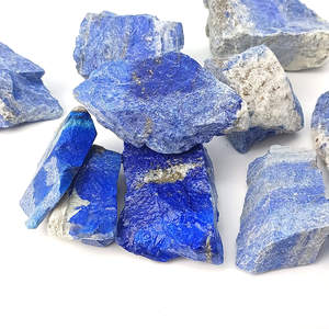 Pierre brute naturelle de Lapis Lazuli pour la décoration intérieure, thème artistique minimaliste, lot multi-pièces - Product Image 4