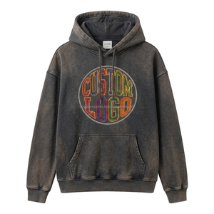 Sweats à capuche oversize en gros, broderie de logo personnalisée, impression numérique, molleton de coton, OEM ODM, streetwear, vacances, vente en gros, faible MOQ - Product Image 4