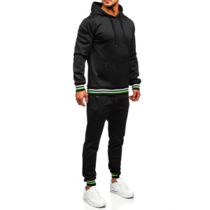 Survêtements décontractés à capuche 100% coton pour hommes, streetwear, sport, gym, fitness, molleton technique, entraînement, chauds et confortables - Product Image 3
