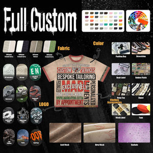 Custom Printed Men's T-Shirt Short Sleeve O-Neck Casual Letter Pattern Contrast <b>Trim</b> Regular Fit 100% Cotton Woven <b>Fabric</b> - Product Image 6