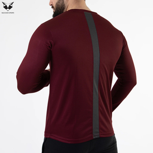 New Arrival Trendy Full Sleeve Shirts For Men, In <b>Maroon</b> With Black Color Streetwear Style Casual Slim Fit Long Sleeve <b>Tops</b> - Product Image 5