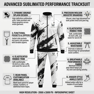 Wholesale All Over Print Sublimation Tracksuit Custom Sportswear Jacket <b>Pants</b> Set for Teams Gym Training Fitness and Casual Wear - Product Image 4