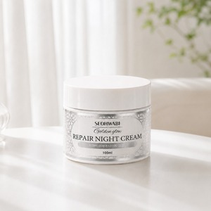 Crème de nuit réparatrice, crème pour la barrière cutanée, soin nourrissant du visage, soin des peaux sèches, crème raffermissante pour le visage, crème coréenne pour le soin de la peau - Product Image 3