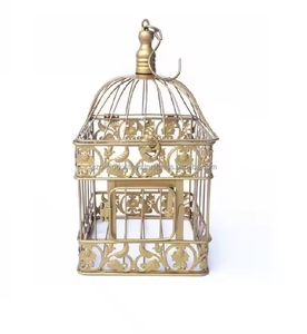 ที่ปลูกกรงนกโลหะ & ตะกร้าดอกไม้สำหรับตกแต่งบ้านสวนที่ปลูกกรงนก - Product Image 5