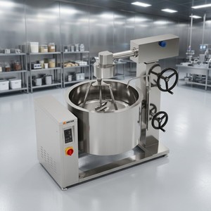 Olla de vapor encamisada con inducción y rotación Amicook 380V/440V, modelo encamisado, fácil de usar, anticorrosivo, para salsas, motorizado, para preparar comidas - Product Image 4