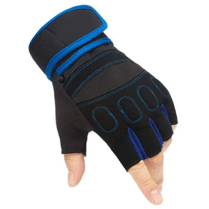 Anti-Slip Lightweight Fingerless Weightlifting Gloves Men <b>Women</b> Palm Protection Cycling Gym Training Gloves - Product Image 3